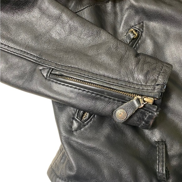 Harley Davidson L Limited Edition Moto Jacket Vintage black classic - Picture 7 of 12